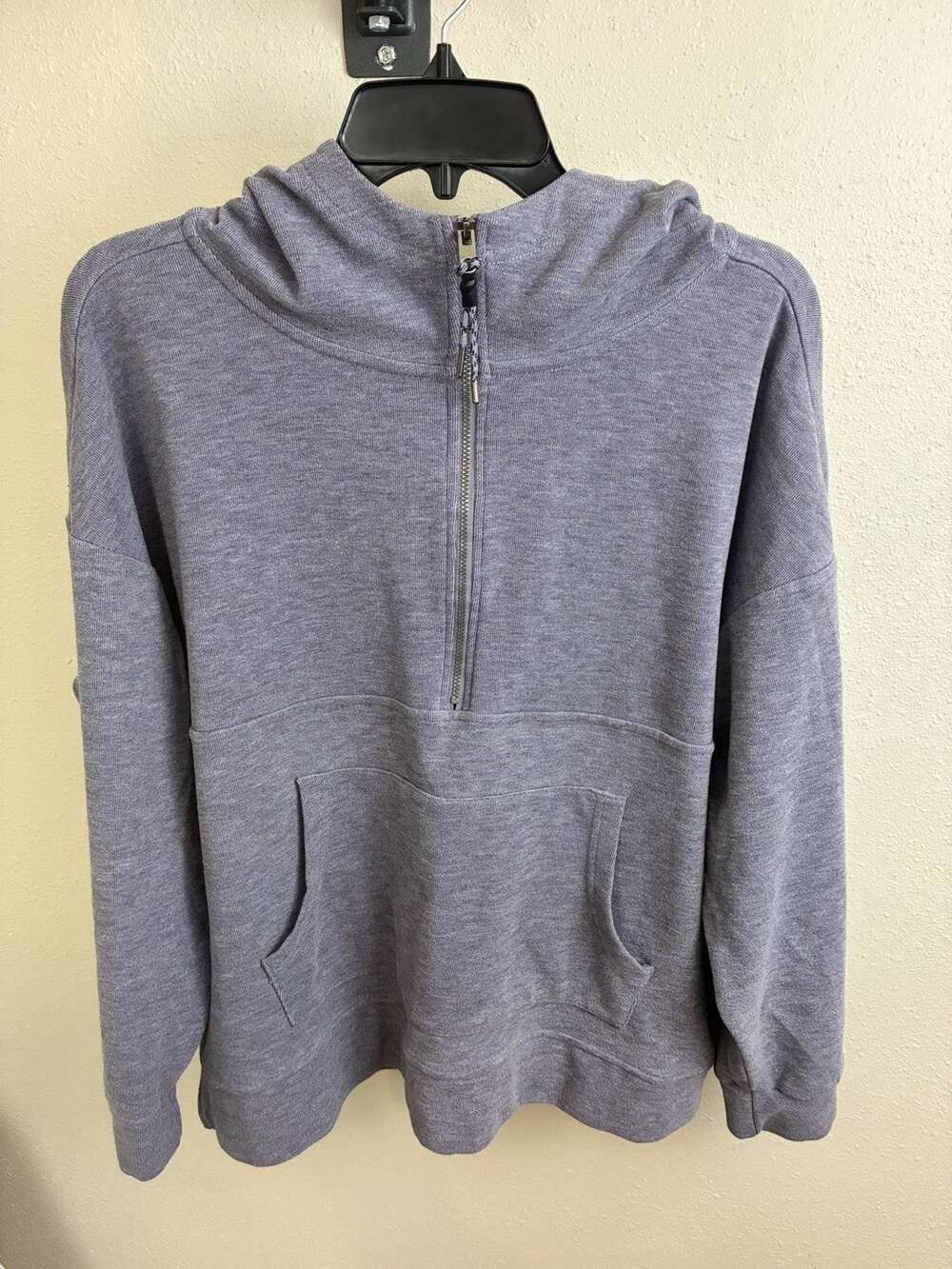 Keren Hart Hoodie Sweatshirt Women Large Purple Made USA Kangaroo Pocket